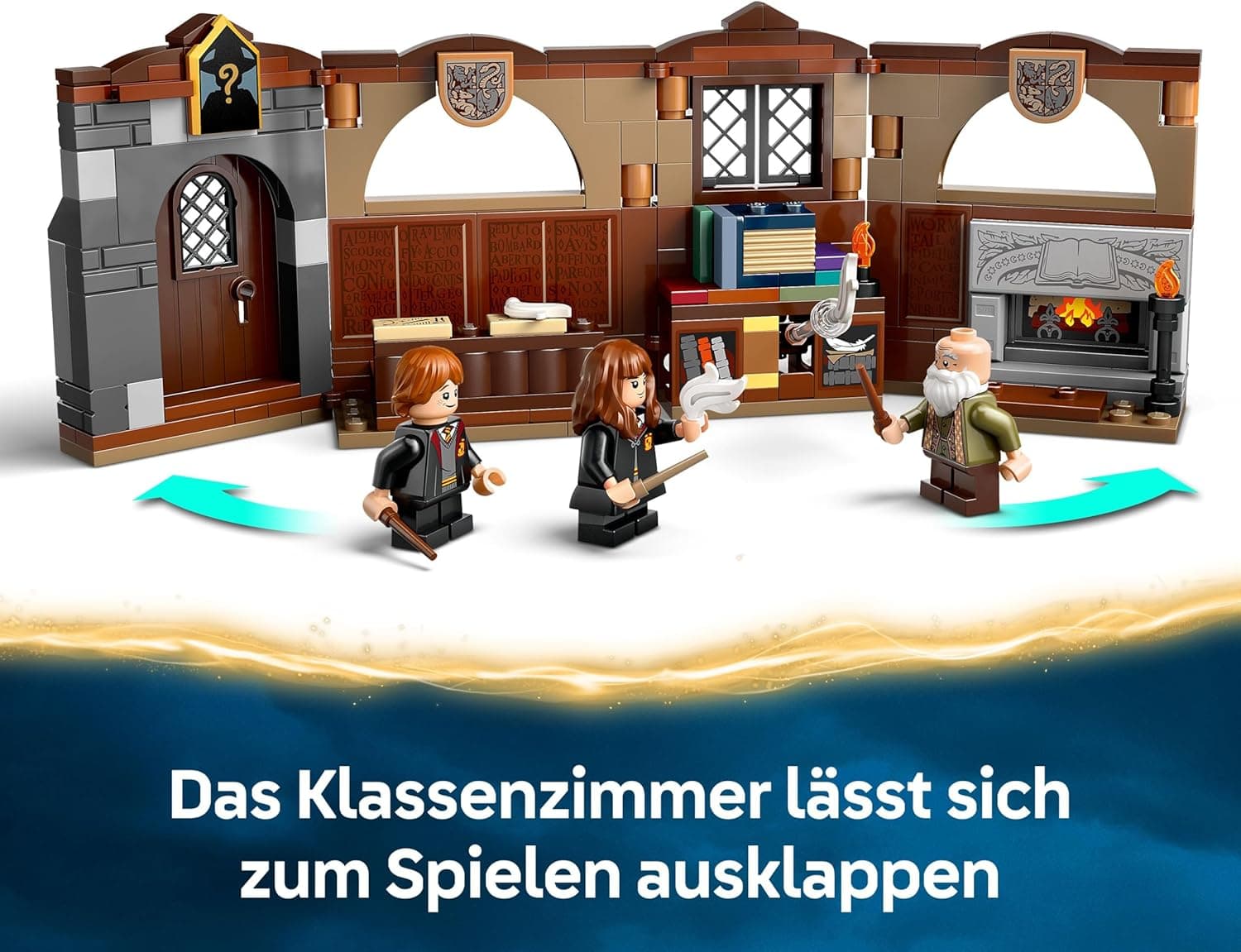 LEGO Harry Potter Schloss Hogwarts: Zauberkunstunterricht, Set mit 3 Minifiguren – Bild 4