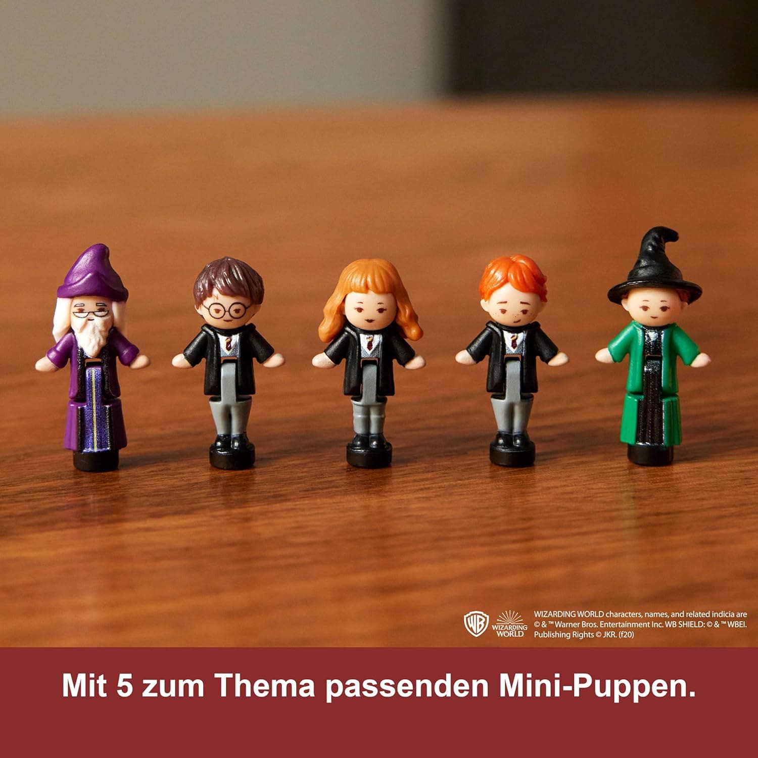 Polly Pocket Sammler-Spielset, Harry Potter-Schatulle mit 5 Puppen und 11 Zubehörteilen – Bild 4