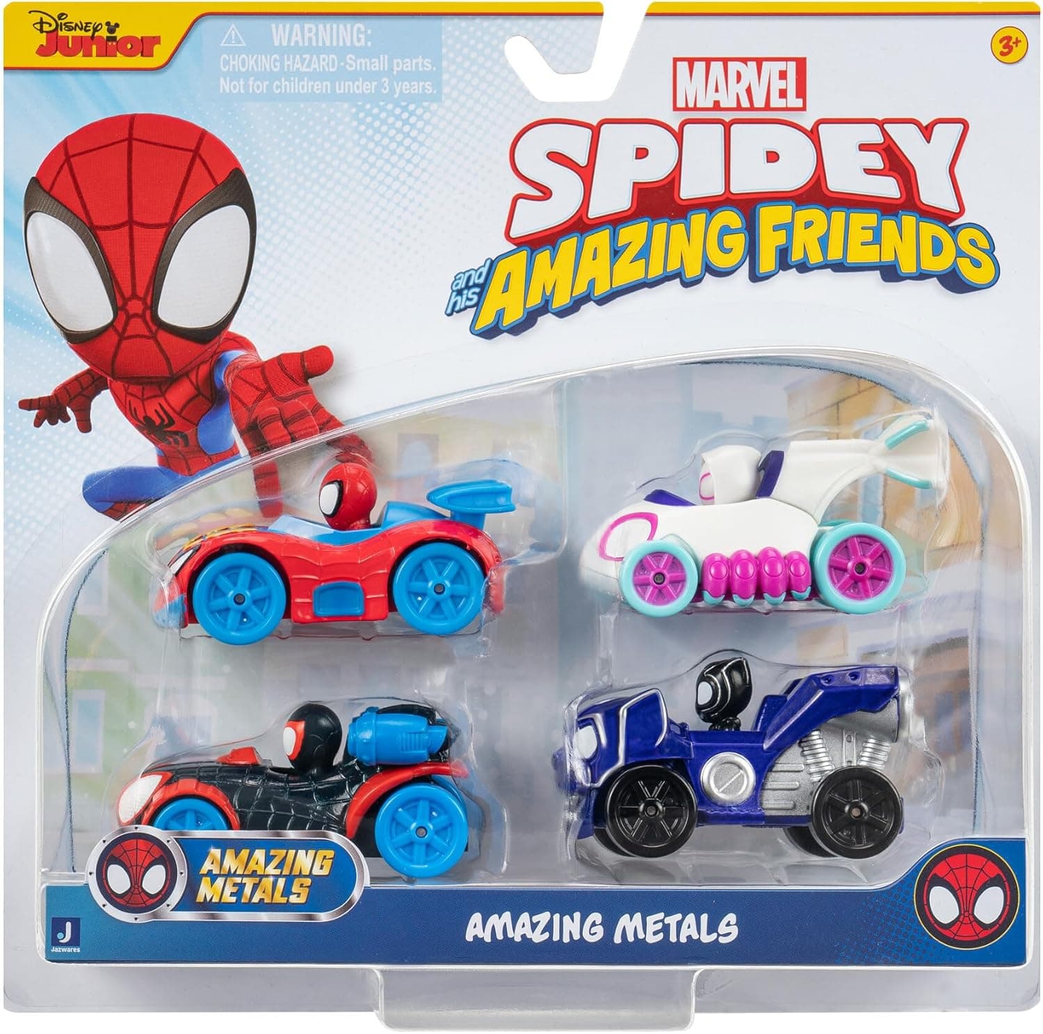 Spidey und seine Super-Freunde - Metall Fahrzeuge 4er-Set