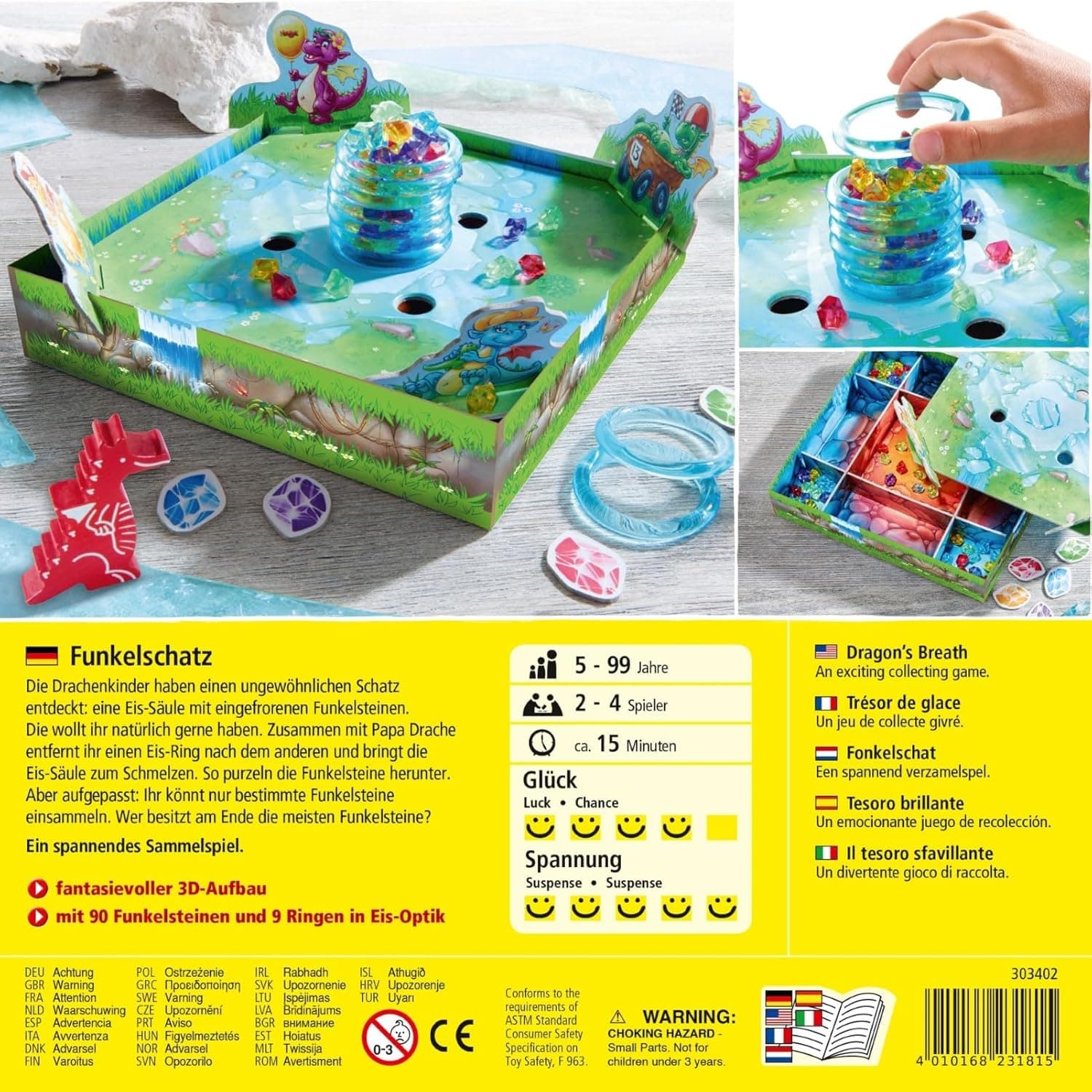 HABA Funkelschatz – Kinderspiel des Jahres 2018, 3D Fantasy Brettspiel – Bild 2
