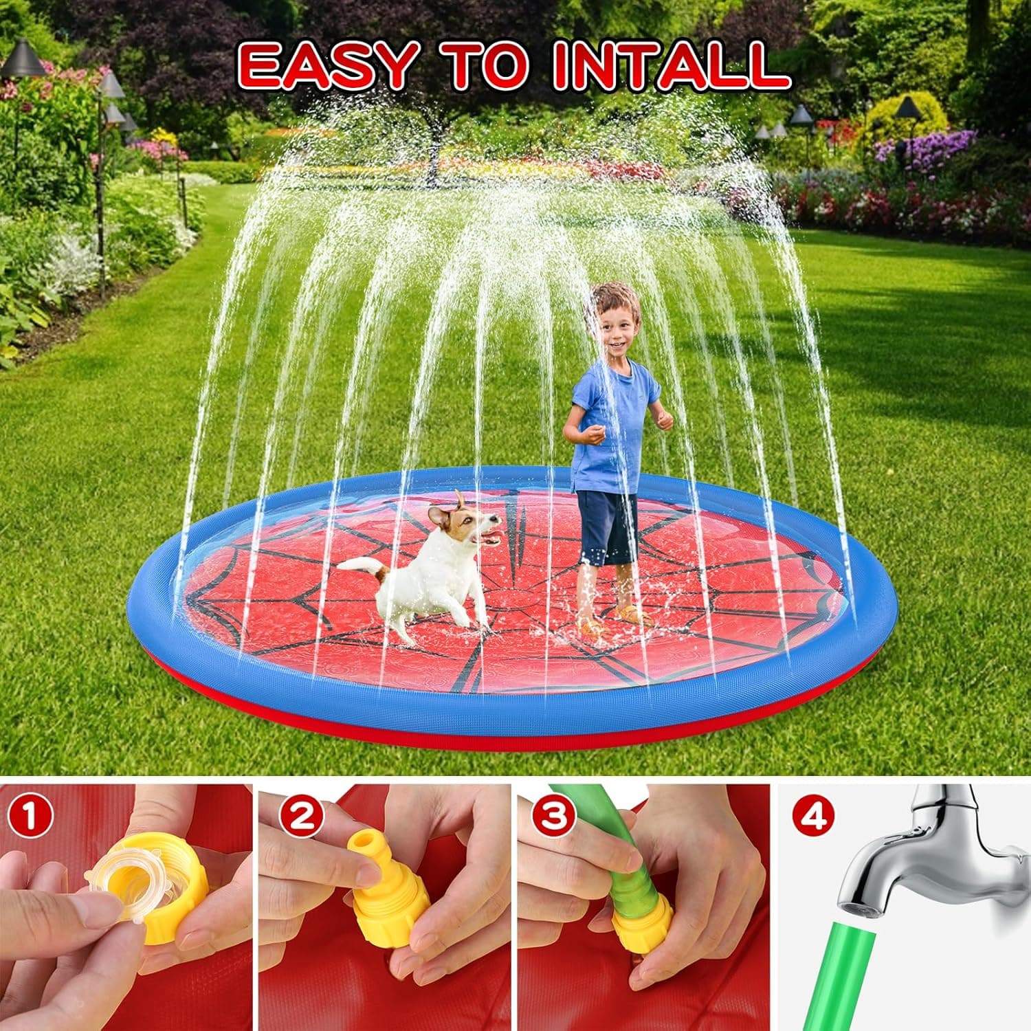 Outdoor-Sprinkler für Kinder, Wasser-Sommer-Spielzeug – Bild 3