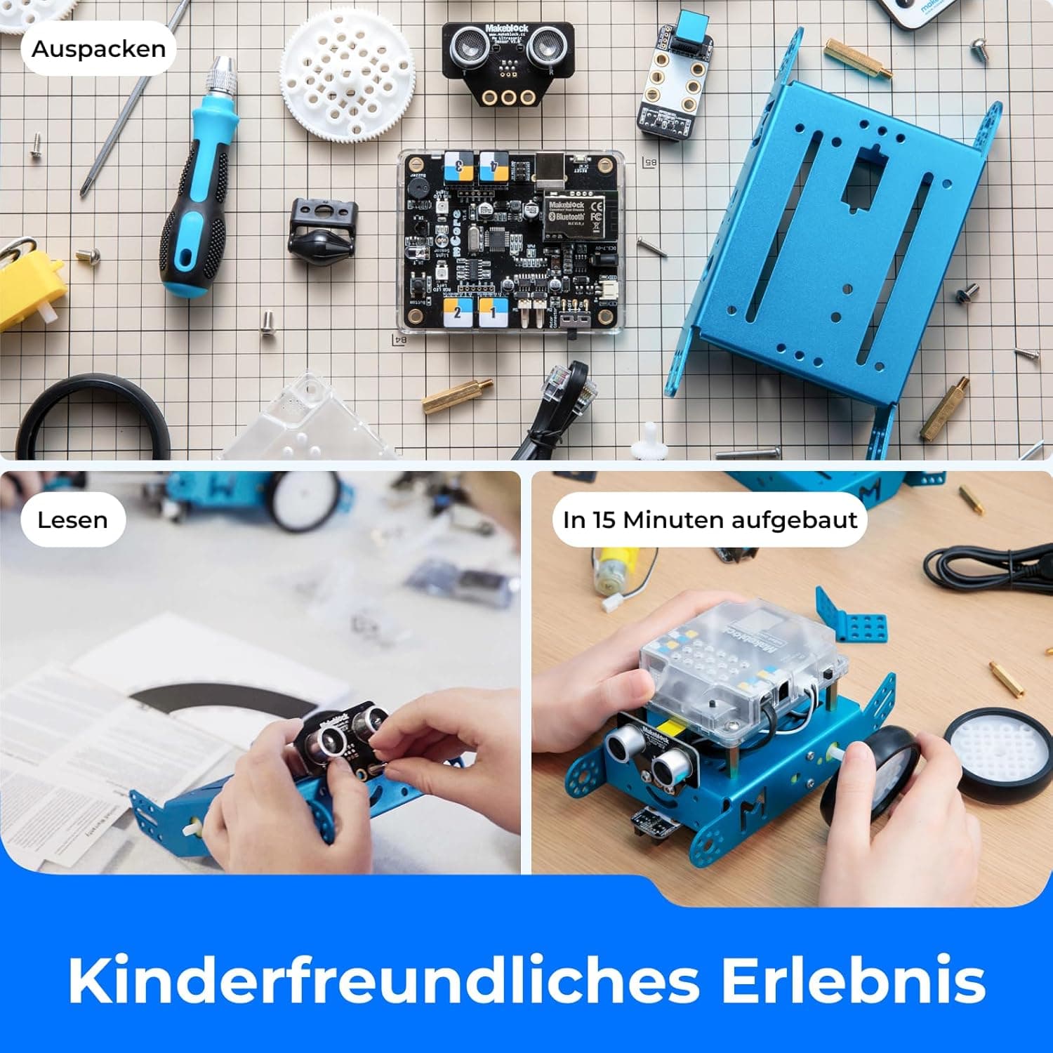 Makeblock mBot Programmierbar Roboter für Kinder, Roboter Bausatz mit App-Fernbedienung, STEM – Bild 3