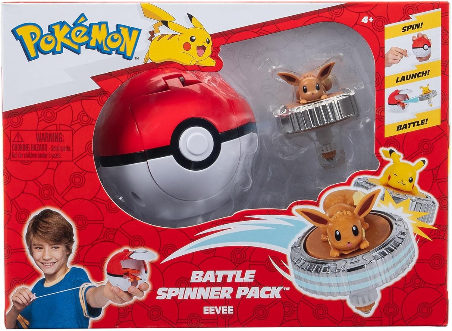 Pokémon - Battle Spinner - Evoli, offizielles Spielset