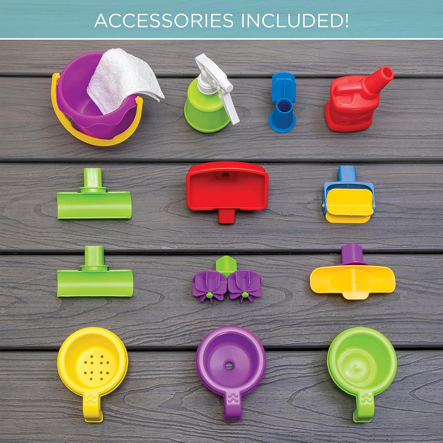 STEP2 Car Wash Splash Center Auto Wasserspieltisch | Großer Wassertisch mit 13-teiligem Zubehörset – Bild 4