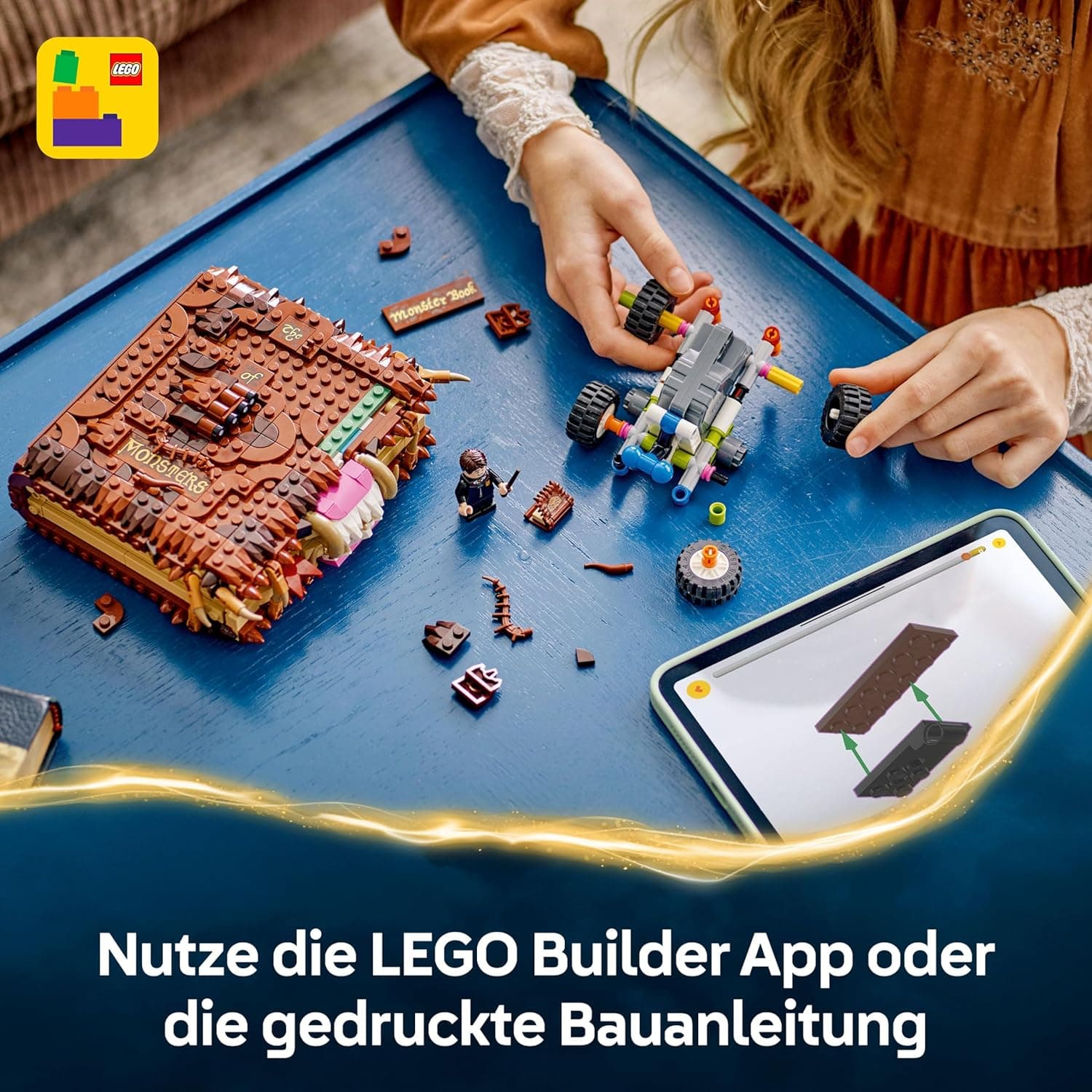 LEGO Harry Potter Beißendes Monsterbuch der Monster – Interaktives Spielzeug mit Rückziehmotor und beißendem Mund – Bild 5