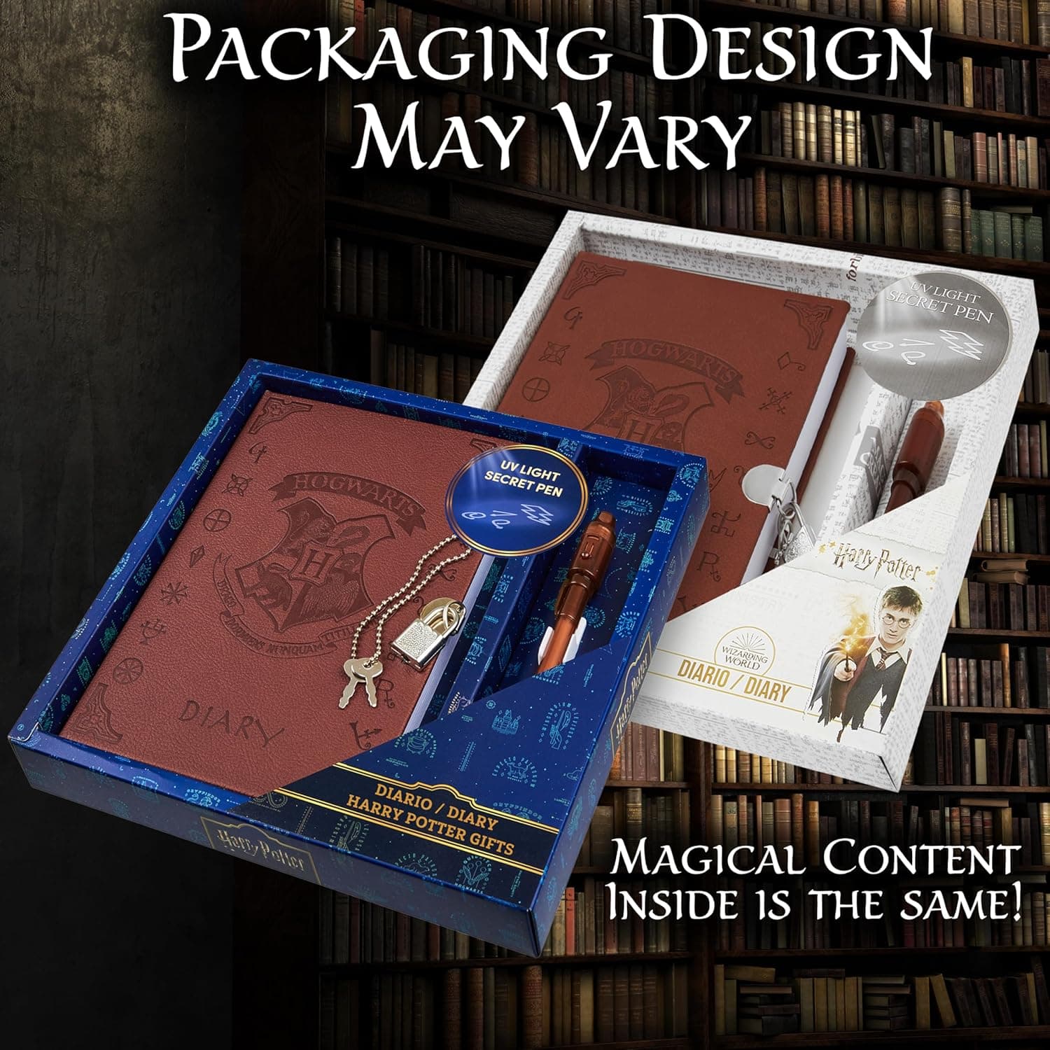 Harry Potter Notizbuch Set für Kinder mit Schloss und Geheimstifte – Bild 2