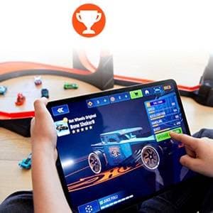 Hot Wheels Arkham Batmobil mit NFC-Chip zum Scannen iD App – Bild 5