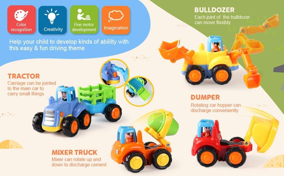 Coogam Push and Go Autos Baufahrzeug – Bild 4